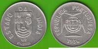 Portugiesisch-Indien 1/2 Rupia selten -