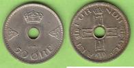 Norwegen 50 Öre toll erhalten -
