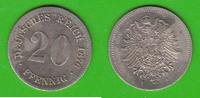 Kaiserreich 20 Pfennig hübsch -
