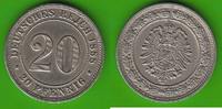 Kaiserreich 20 Pfennig hübsch, seltener -