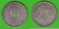 Kaiserreich 20 Pfennig toll erhalten -