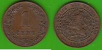 Niederlande 1 Cent Willem III. 1849-1890, Koning Gorilla -
