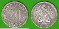 Kaiserreich 20 Pfennig toll erhalten -
