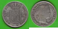 Spanien 4 Reales Isabel II. 1833-1868, Barcelona, sehr selten -