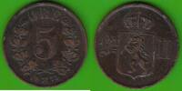 Norwegen 5 Öre Oskar II. 1872-1905 -