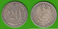 Kaiserreich 20 Pfennig hübsch -