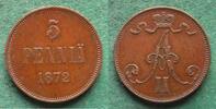 Finnland 5 Penniä Alexander II. 1855-1881 -