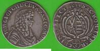 Sachsen 1/6 Taler Johann Georg II. 1656-1680, sehr selten -