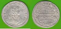 Brandenburg-Ansbach Doppelgroschen Karl Wilhelm Friedrich 1729-1757, auf die Huldigung, sehr hübsch -