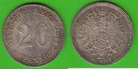 Kaiserreich 20 Pfennig Prachtexemplar, besserer Jahrgamg -