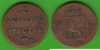 Norwegen 2 Skilling Carl XIV. Johann 1818-1844 -