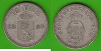 Norwegen 10 Öre Oscar II. 1872-1905 -