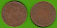 Straits Settlements 1 Cent Victoria 1837-1901 -