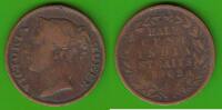 Straits Settlements 1/2 Cent Victoria 1837-1901, selten -