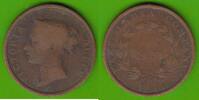 Straits Settlements East India Company 1 Cent Victoria 1837-1901 -