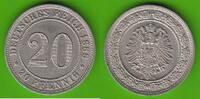 Kaiserreich 20 Pfennig toll erhalten -
