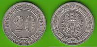 Kaiserreich 20 Pfennig hübsch -