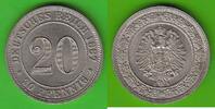 Kaiserreich 20 Pfennig sehr hübsch -