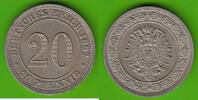 Kaiserreich 20 Pfennig hübsch -