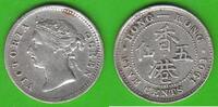 Hong Kong 5 Cents Victoria 1837-1901, hübsch -