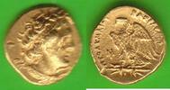 Ptolemäer in Ägypten Triobol (Tetarte) GOLD, Ptolemaios I. Soter, König 305-283 v. Chr., Alexandria, sehr selten -