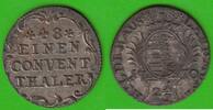 Sachsen-Hildburghausen 1/48 Taler 1770 zu 2 1/2 Kreuzer Ernst Friedrich Karl 1745-1780, hübsch -