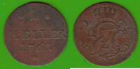 Sachsen-Hildburghausen 1 Heller Ernst Friedrich Karl 1745-1780, seltener -
