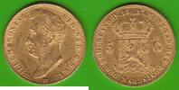 Niederlande 5 Gulden GOLD, Wilhelm I. 1815-1840, Brüssel -