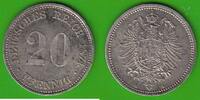 Kaiserreich 20 Pfennig sehr hübsch -