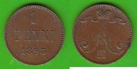 Finnland 1 Penni Alexander III. 1881-1894, hübsch -