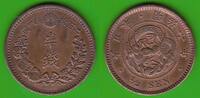 Japan 1/2 Sen Mutsuhito 1867-1912, hübsch -