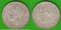 Spanien 1 Peseta Alfonso XIII. 1886-1931, sehr hübsch -