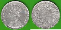 Britisch-Indien Rupee Victoria 1837-1901, Bombay, hübsch -
