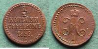 Russland 1/2 Kopeke Nikolaus I. 1825-1855, selten -