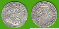 Brandenburg-Preußen 6 Grüscher Friedrich Wilhelm 1640-1688, Königsberg, hübsch, seltener Jahrgang -