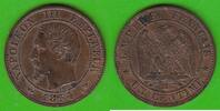 Frankreich 1 Centime Napoleon III. 1852-1870, Marseille, hübsch -