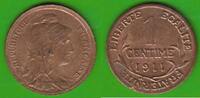Frankreich 1 Centime hübsch -