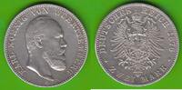 Württemberg 2 Mark Karl 1864-1891, überdurchschnittlich -