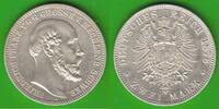 Mecklenburg-Schwerin 2 Mark Friedrich Franz II. 1842-1883, hübsch, selten in dieser Qualität -