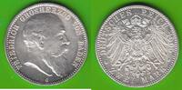 Baden 2 Mark Friedrich I. 1856-1907, toll erhalten -