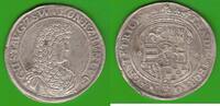 Sayn-Wittgenstein-Hohenstein 2/3 Taler Gustav 1657-1701, sehr hübsch, selten in dieser Qualität -