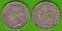 Straits Settlements 20 Cents Victoria 1837-1901 -