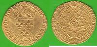 Frankreich Ecu d´or à la couronne GOLD, Charles VI. 1380-1422, hübsch -