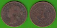 Straits Settlements 1 Cent Victoria 1837-1901, key date -