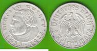 Drittes Reich 2 Reichsmark Luther, sehr hübsch -
