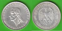 Drittes Reich 2 Reichsmark Schiller, 175. Geburtstag, hübsch -