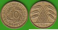 Weimarer Republik 10 Reichspfennig seltener Jahrgang -