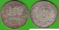 Kaiserreich 50 Pfennig hübsch, selten in guter Qualität -
