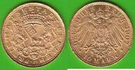 Bremen 10 Mark GOLD, Prachtexemplar, selten -