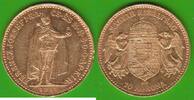 Österreich-Ungarn 10 Korona GOLD, Franz Joseph I. 1848-1916, hübsch -